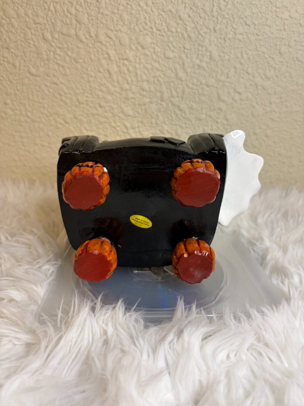Halloween Ghost Reading Book Black Chair Pumpkin Figurine Decor NWT - Picture 7 of 8
